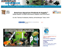 Tablet Screenshot of americanaquariumproducts.com